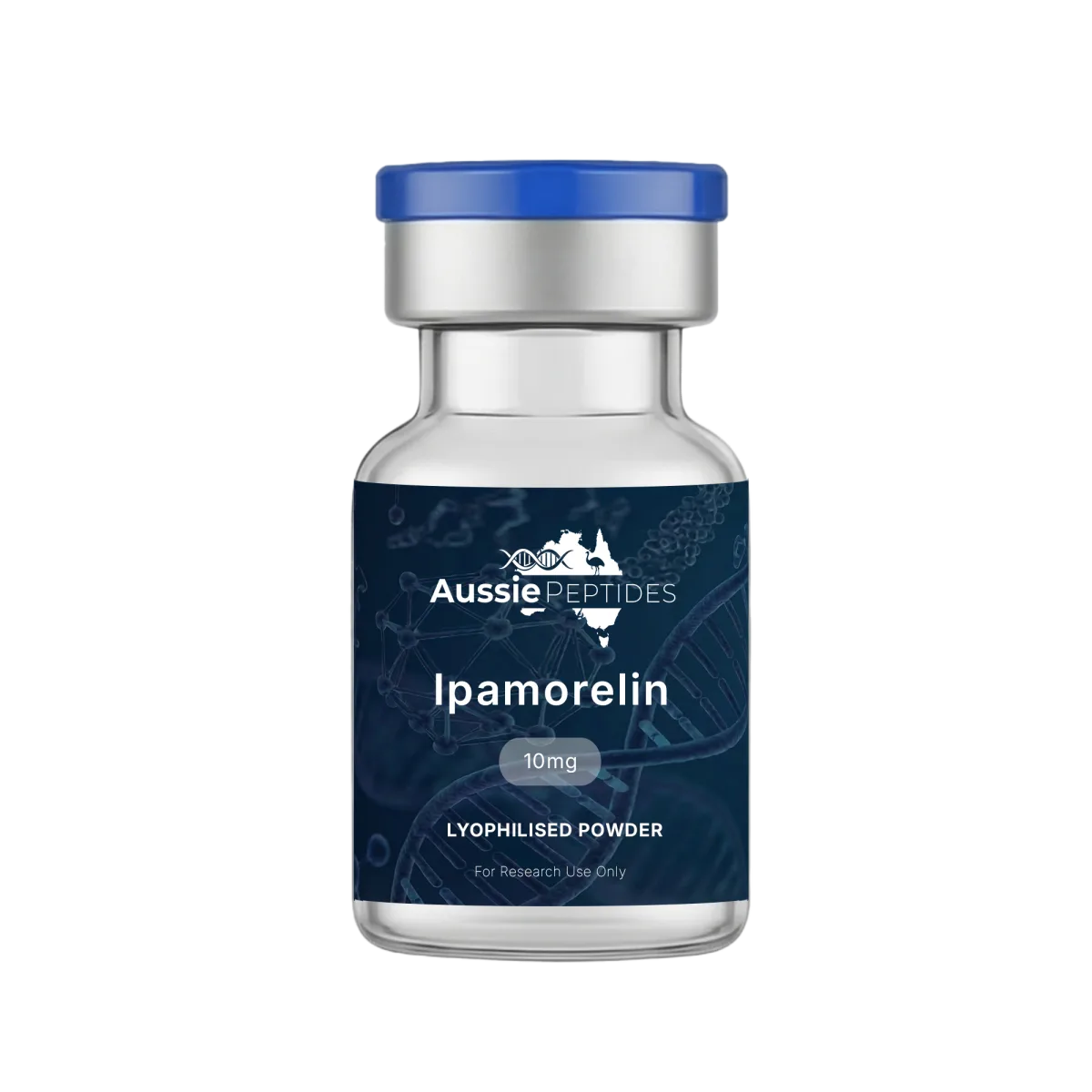 Ipamorelin (10mg) research peptide vial